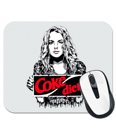 Коврик для мыши Lindsay Lohan Coke diet