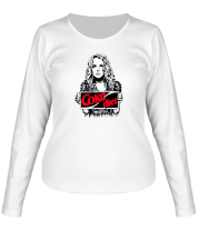 Женская футболка длинный рукав Lindsay Lohan Coke diet фото