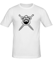 Мужская футболка Череп с мечами фото