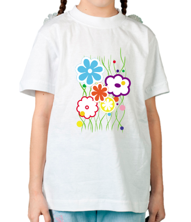 Детская футболка Цветы