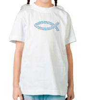Детская футболка Христианская рыбка фото