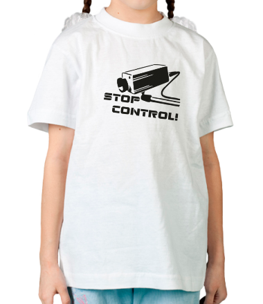 Детская футболка Stop kontrol - хватит контролировать