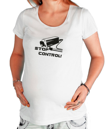 Футболка для беременных Stop kontrol - хватит контролировать