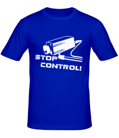 Мужская футболка Stop kontrol - хватит контролировать