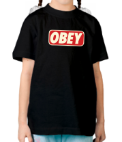 Детская футболка obey glow фото