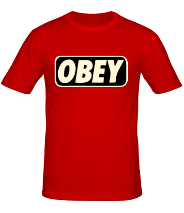 Мужская футболка obey glow