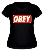 Женская футболка obey glow фото