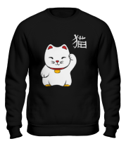 Толстовка без капюшона Манэки-нэко Maneki-Neko фото