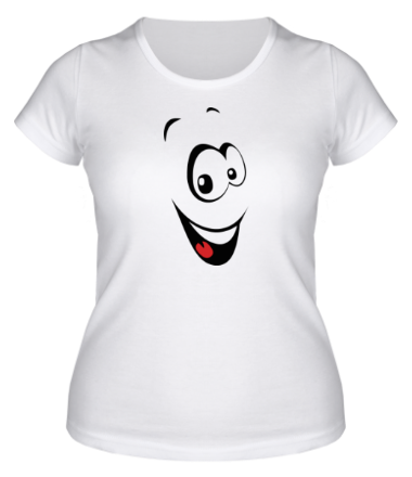 Женская футболка Радостный смайл
