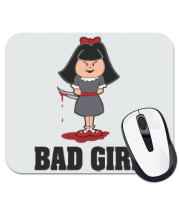Коврик для мыши Bad girl - плохая девочка фото