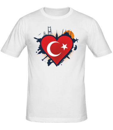 Мужская футболка Ислам в сердце