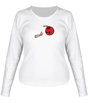 Женская футболка длинный рукав Бомбочка и спичка фото