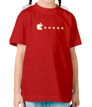 Детская футболка Apple pacman glow фото