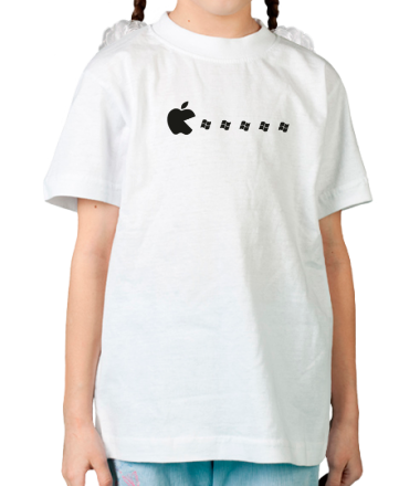 Детская футболка Apple pacman