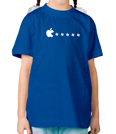 Детская футболка Apple pacman