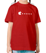 Детская футболка Apple pacman фото