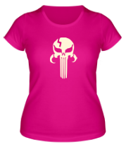 Женская футболка Mandalorian Punisher glow фото