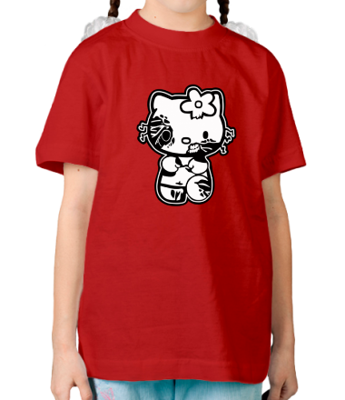 Детская футболка Kitty zombie
