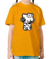 Детская футболка Kitty zombie фото