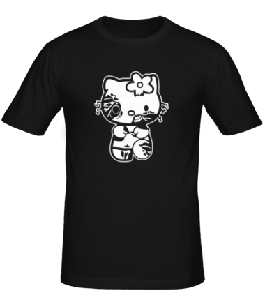 Мужская футболка Kitty zombie