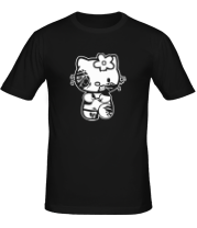 Мужская футболка Kitty zombie фото
