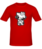 Мужская футболка Kitty zombie фото