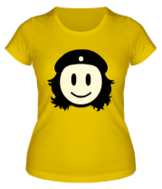 Женская футболка Смайл Чегевара светится фото
