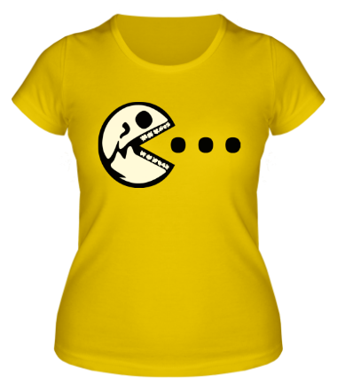 Женская футболка Dead Pacman glow