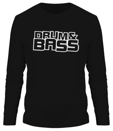 Мужская футболка длинный рукав Drum Bass