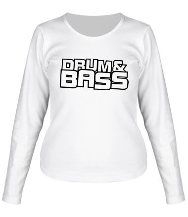 Женская футболка длинный рукав Drum Bass