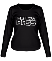 Женская футболка длинный рукав Drum Bass фото