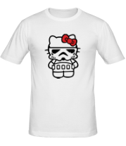 Мужская футболка Kitty storm trooper фото