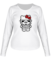 Женская футболка длинный рукав Kitty storm trooper фото
