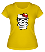 Женская футболка Kitty storm trooper фото