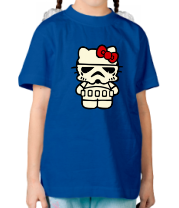 Детская футболка Kitty storm trooper светится фото