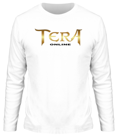 Мужская футболка длинный рукав  Tera online - logo