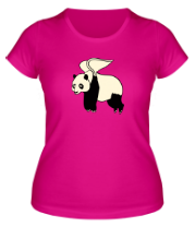 Женская футболка Панда ангел светится фото