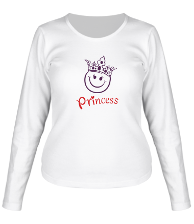 Женская футболка длинный рукав Принцесса