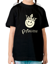 Детская футболка Принцесса светится фото