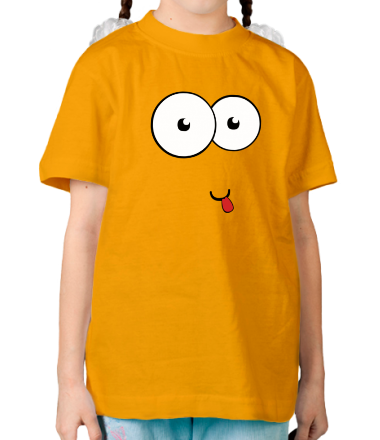 Детская футболка Смайл показывает язык