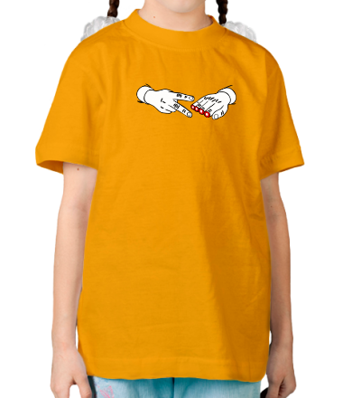 Детская футболка Острые ножницы - камень ножницы бумага
