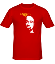 Мужская футболка Tupac face фото