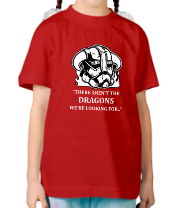 Детская футболка Skyrim это не те драконы фото