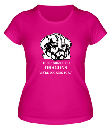 Женская футболка Skyrim это не те драконы