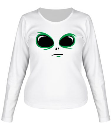 Женская футболка длинный рукав Инопланетянин