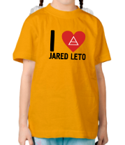 Детская футболка I love Jared leto фото