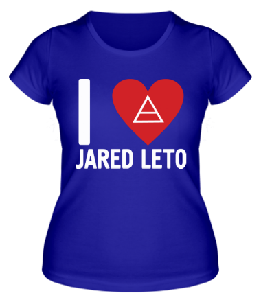 Женская футболка I love Jared leto