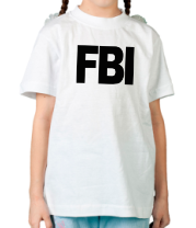 Детская футболка FBI фото