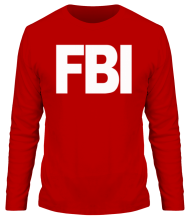 Мужская футболка длинный рукав FBI