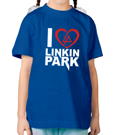 Детская футболка I love linkin park